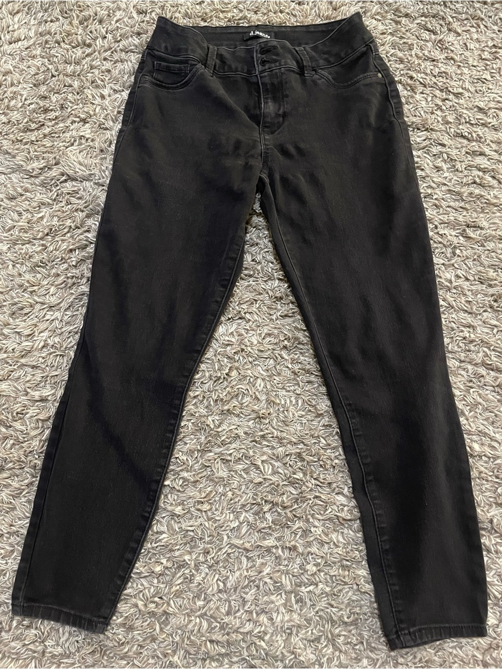 Women's Black Skinny High-Rise Jeans